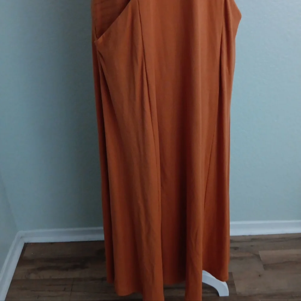 Soft Surroundings rust maxi dress sz M - Picture 4 of 7